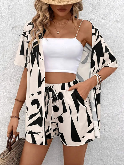 Floral Top And Shorts Set For Women | Roselisse