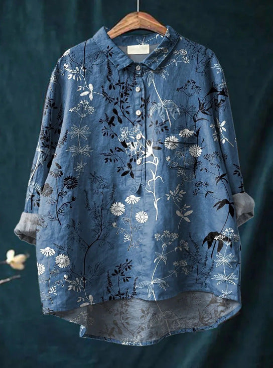 Vintage Floral Button Blouse For Women | Colette