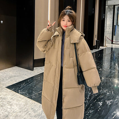 Comfortable Hooded Long Puffer Jacket For Women | Eloisa