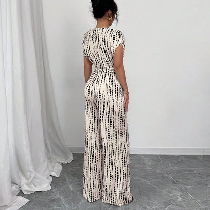 Classy Wide Leg Oblique Strap Jumpsuit For Women | Zelmira
