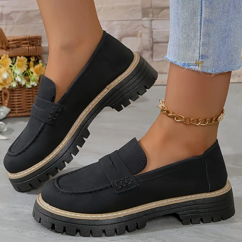 Classic Comfortable Slip On Loafers For Women | Arvella
