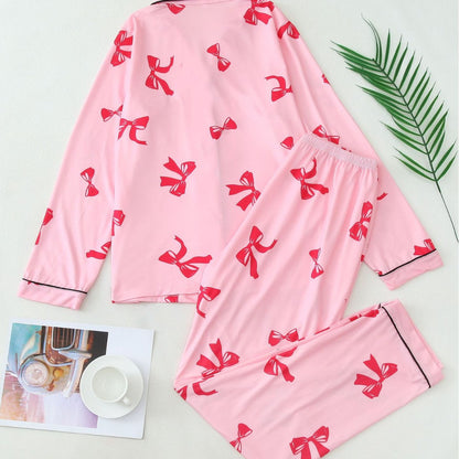 Elegant long sleeve top and pyjama set for women | Elara