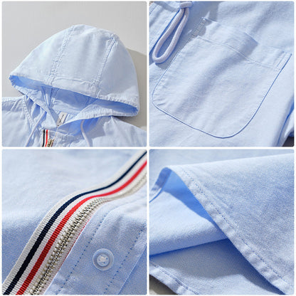 Lightweight Hooded Shirt Jacket For Men | Soren