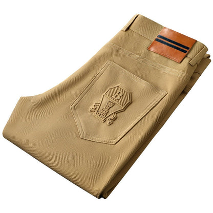 Tailored Straight Leg Trousers For Men | Valerio