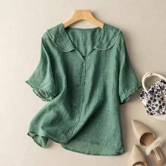 Scalloped Collar Blouse For Women | Mirelle
