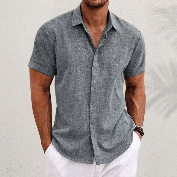 Classic Short-Sleeve Button Shirt For Men | Harrison