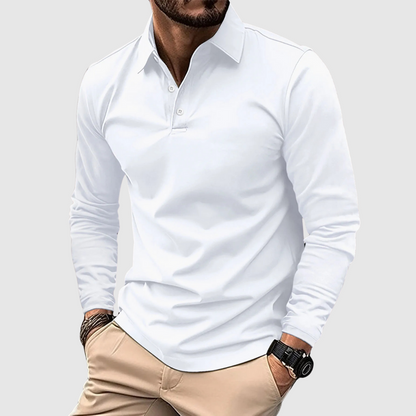 Long Sleeve Polo Shirt For Men | Ray
