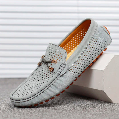 Perforated Slip On Loafers For Men | Tavian