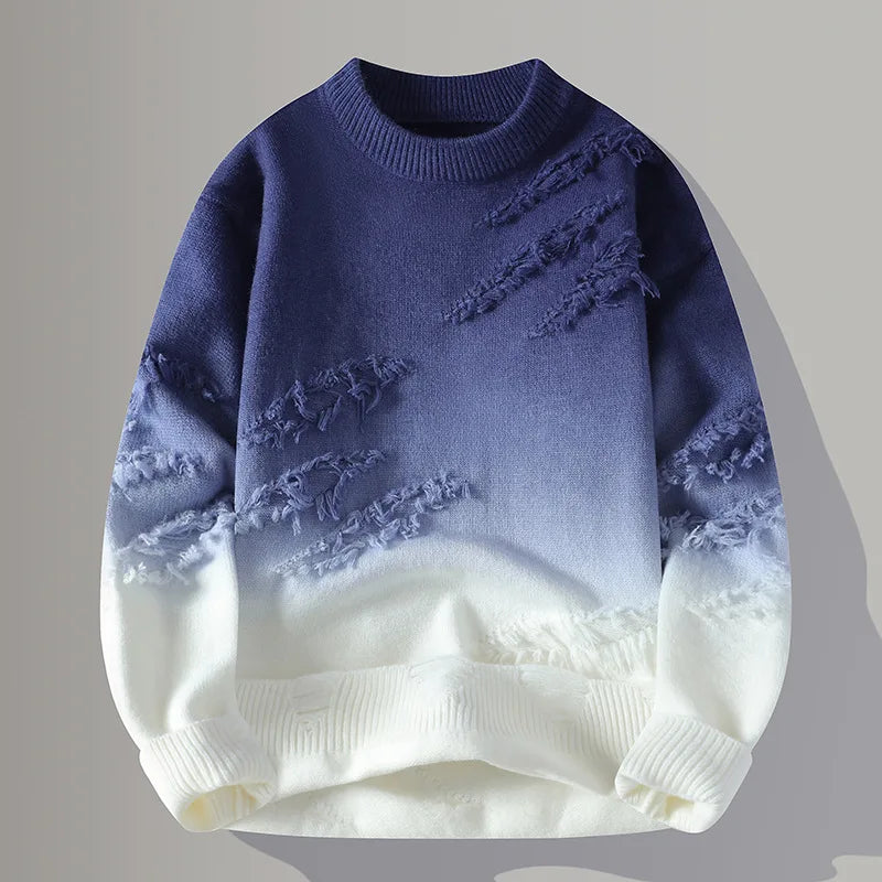 Gradient Crew Neck Pullover for Men | Darius