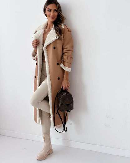 Double Breasted Long Coat For Women | Vivienne