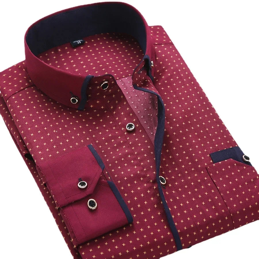 Long Sleeve Button Down Shirt For Men | Brent
