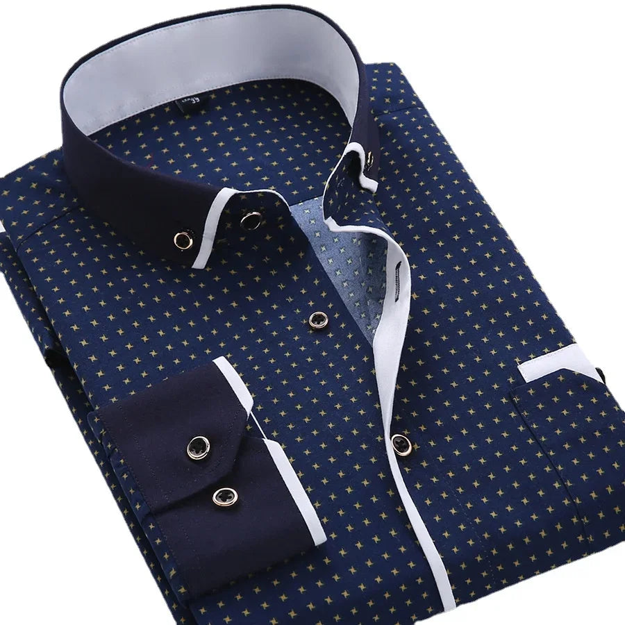 Long Sleeve Button Down Shirt For Men | Brent