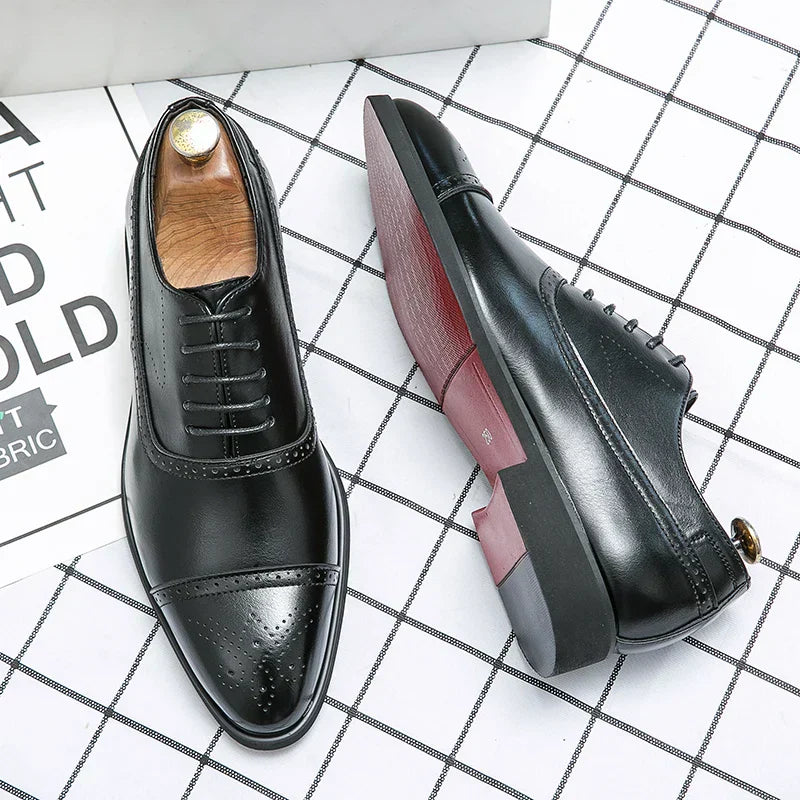 Classic Cap Toe Brogue Oxford Shoes For Men | Sterling