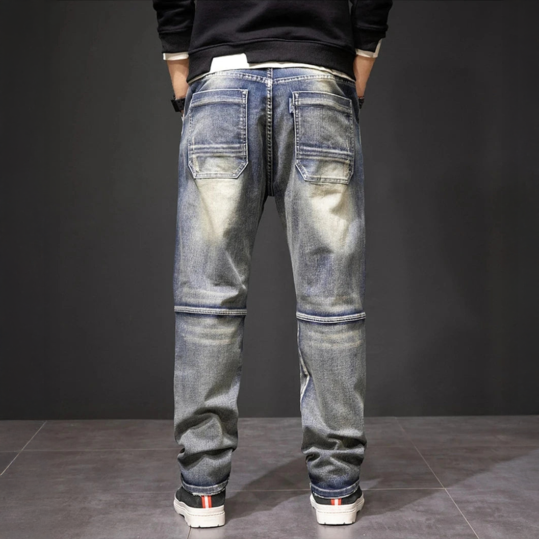 Straight Fit Distressed Jeans For Men | Luca