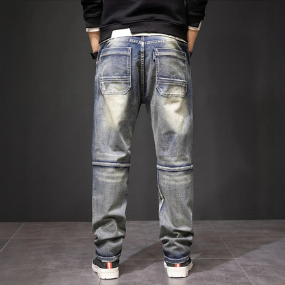 Straight Fit Distressed Jeans For Men | Luca