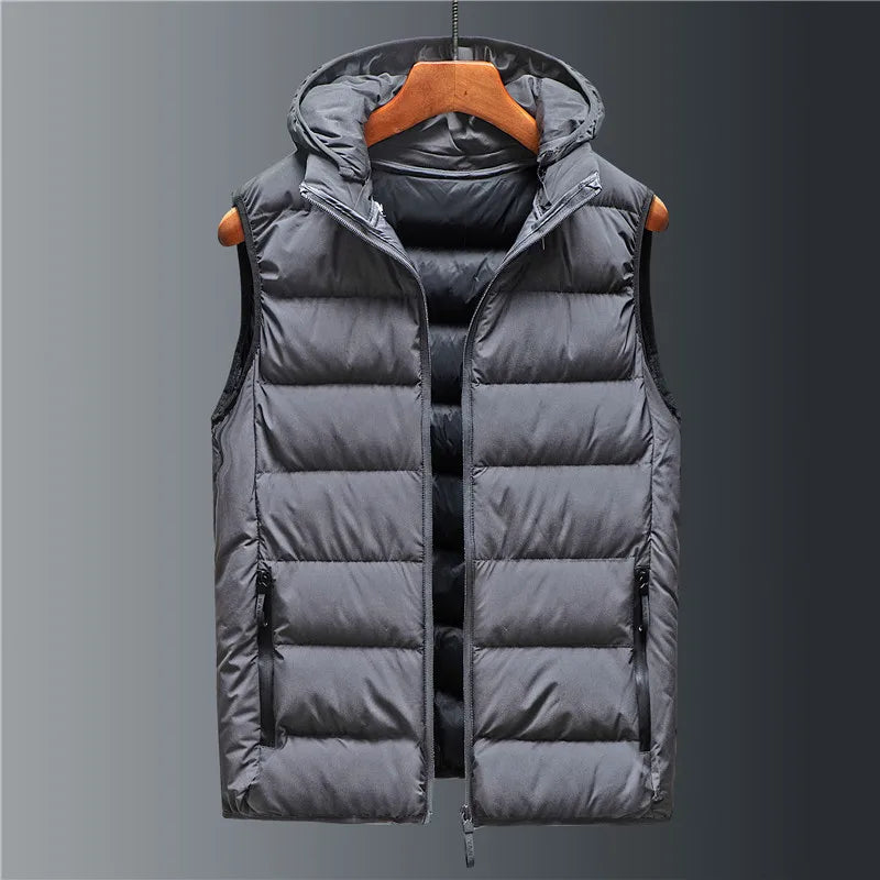 Hooded Quilted Gilet for Men | Rowan