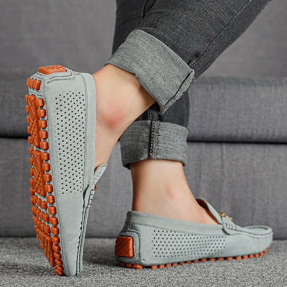 Perforated Slip-On Loafers For Men | Alessio