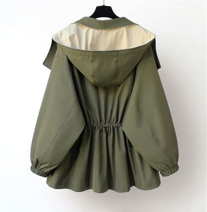 Double Layer Hooded Jacket For Women | Mireya