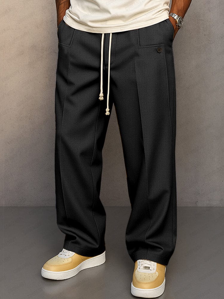 Relaxed Drawstring Trousers For Men | Caelan