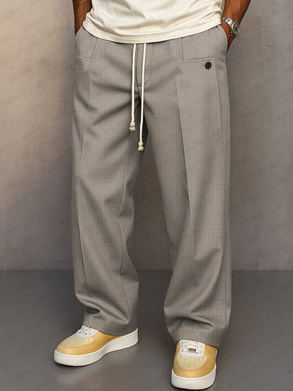 Relaxed Drawstring Trousers For Men | Caelan