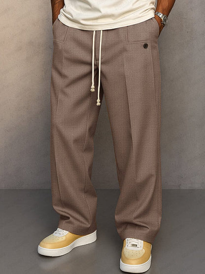 Relaxed Drawstring Trousers For Men | Caelan