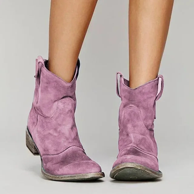Vintage Western Ankle Boots For Women | Maribel