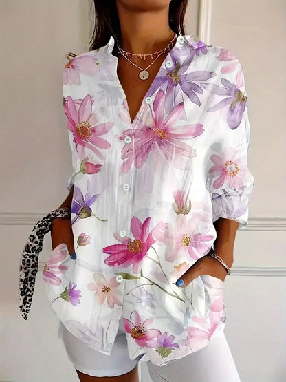 Colourful Pattern Blouse For Women | Mireya