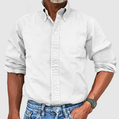 Classic Long Sleeve Button Shirt For Men | Mark