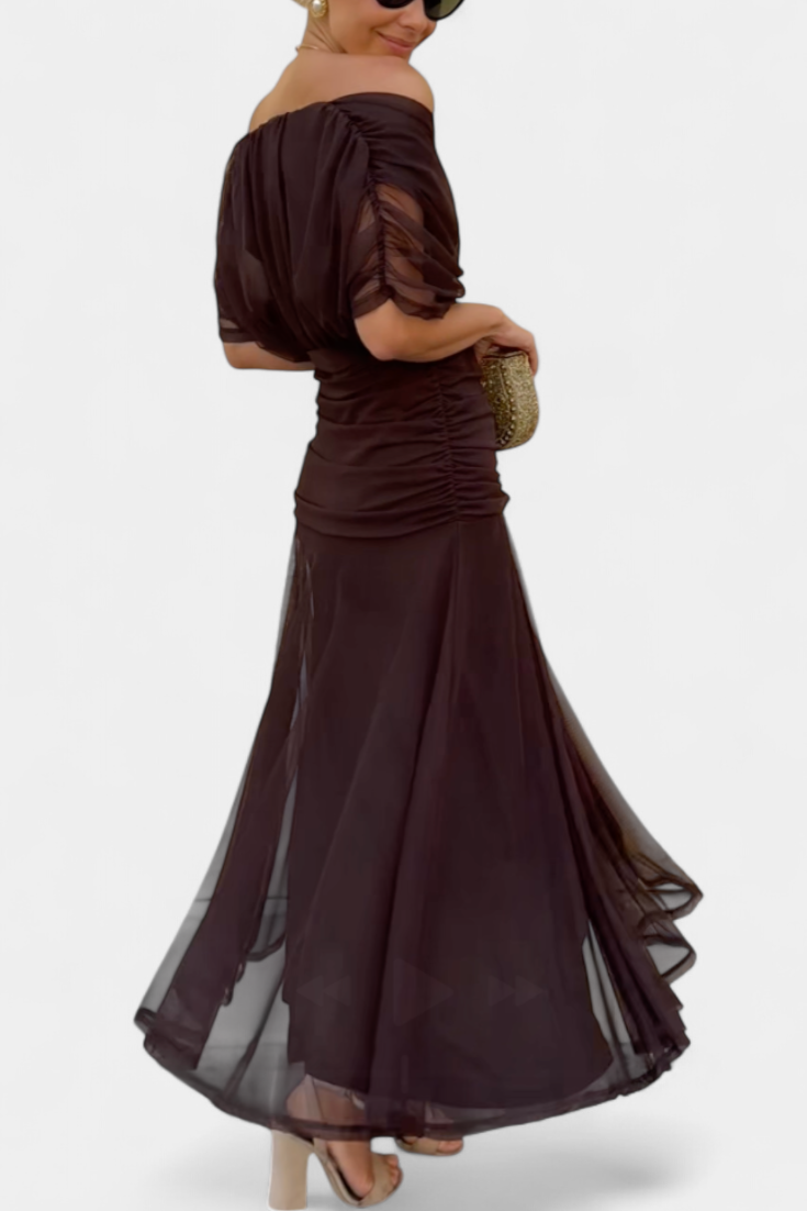 Elegant V Neck Maxi Dress For Women | Grace