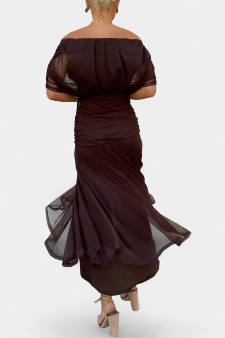Elegant V Neck Maxi Dress For Women | Grace