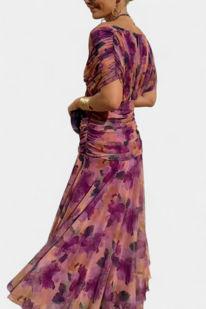 Elegant V Neck Maxi Dress For Women | Grace
