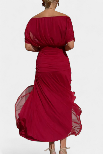 Elegant V Neck Maxi Dress For Women | Grace