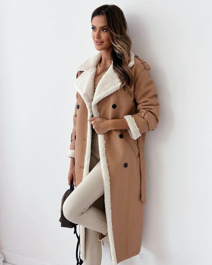Double Breasted Long Coat For Women | Vivienne