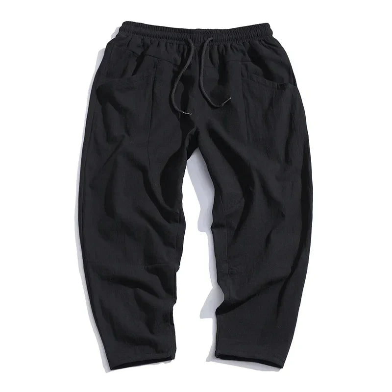 Cropped Drawstring Trousers for Men | Ardent