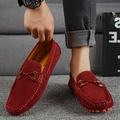 Perforated Slip-On Loafers For Men | Alessio