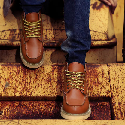 Retro Lace Up Ankle Boots For Men | Andrew