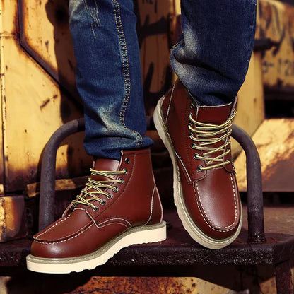 Retro Lace Up Ankle Boots For Men | Andrew
