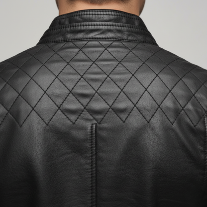 Stand Collar Zip Front Jacket For Men | Kaelric