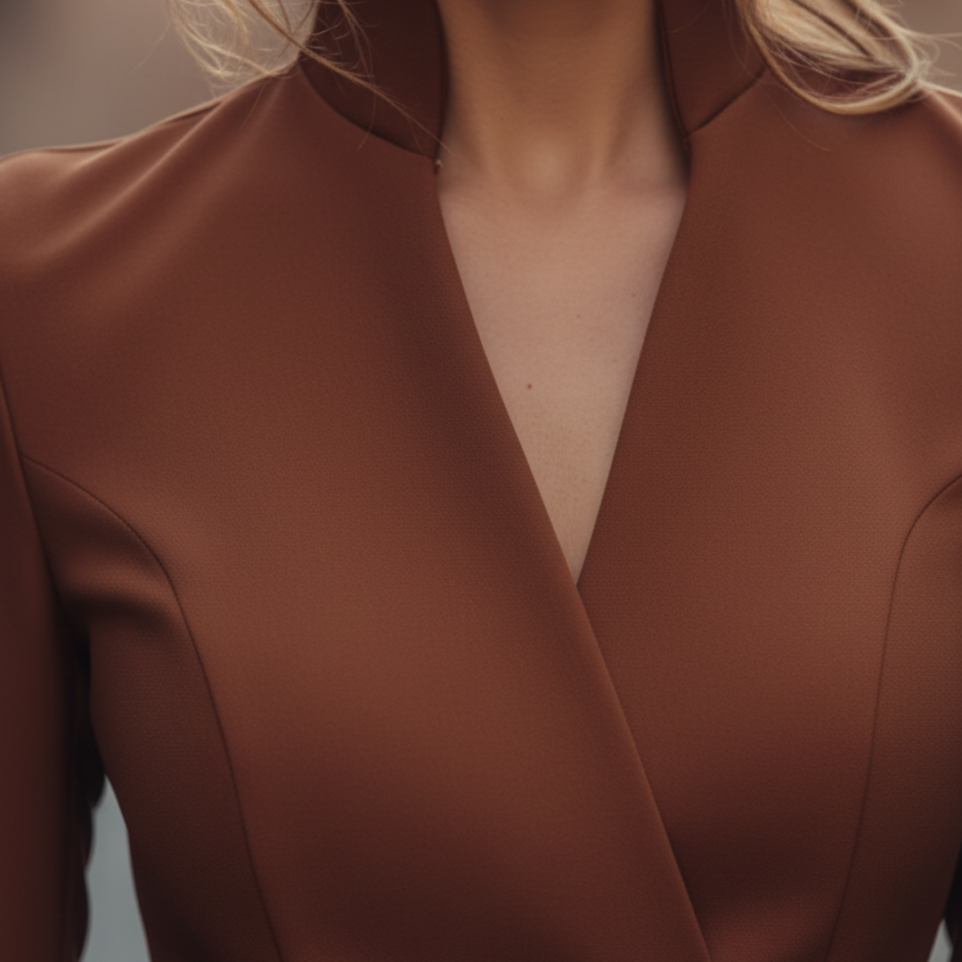 Belted Wrap Style Midi Dress For Women | Dianna