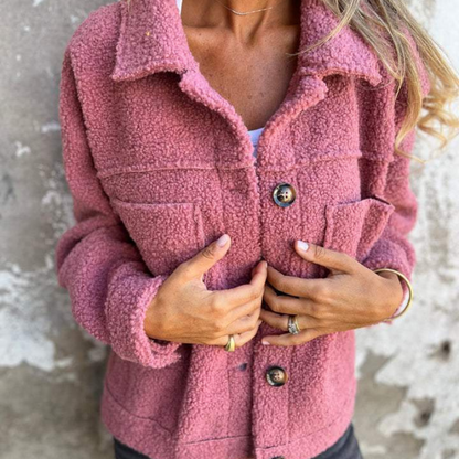 Short Button Jacket With Lapel Collar For Women | Hollie