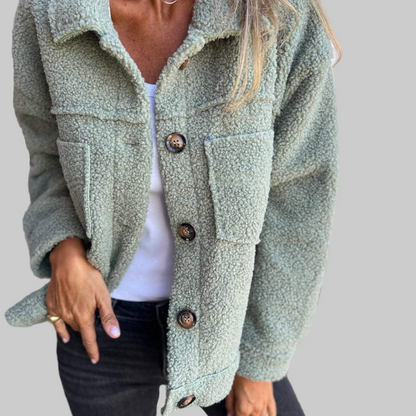 Short Button Jacket With Lapel Collar For Women | Hollie