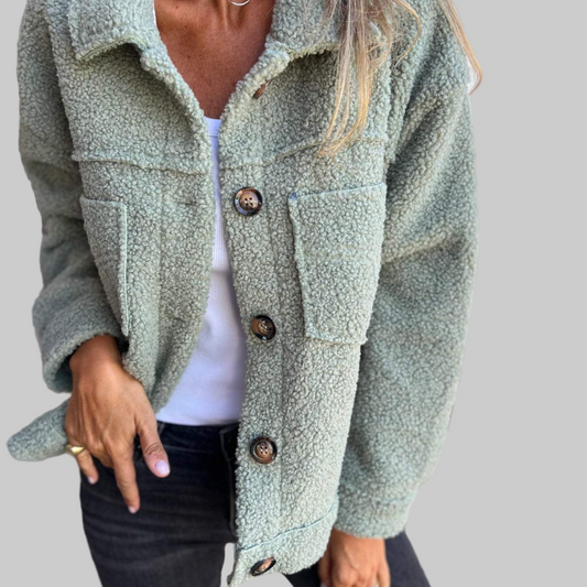Short Button Jacket With Lapel Collar For Women | Hollie