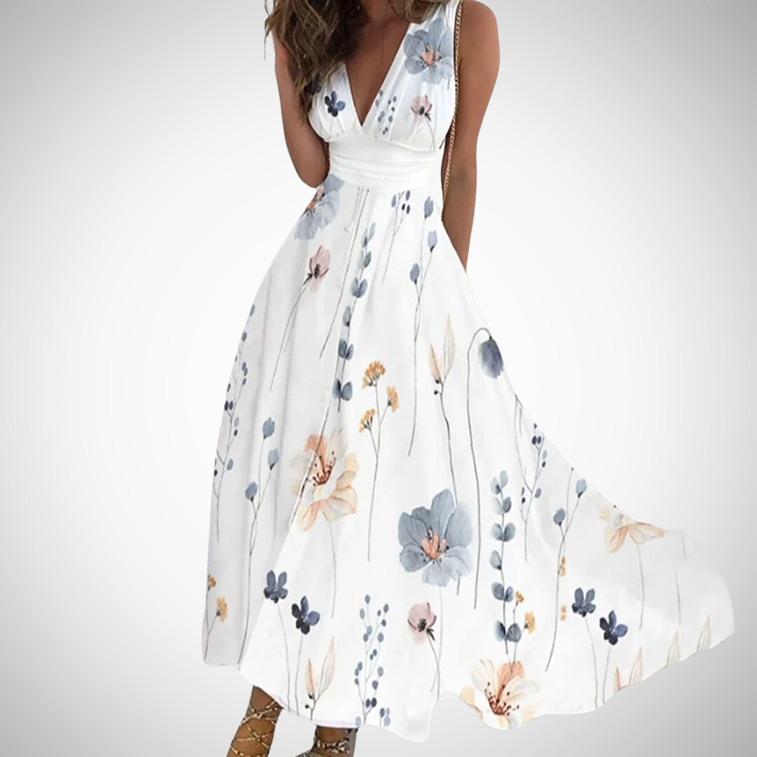 Timeless Floral Long Dress For Women | Elarisse