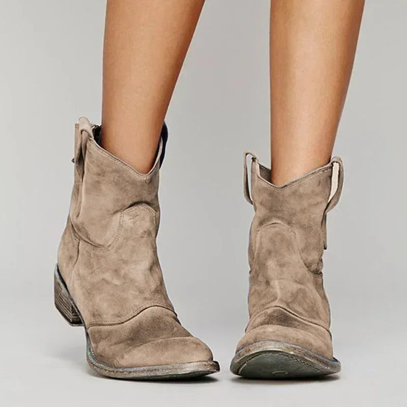 Vintage Western Ankle Boots For Women | Maribel