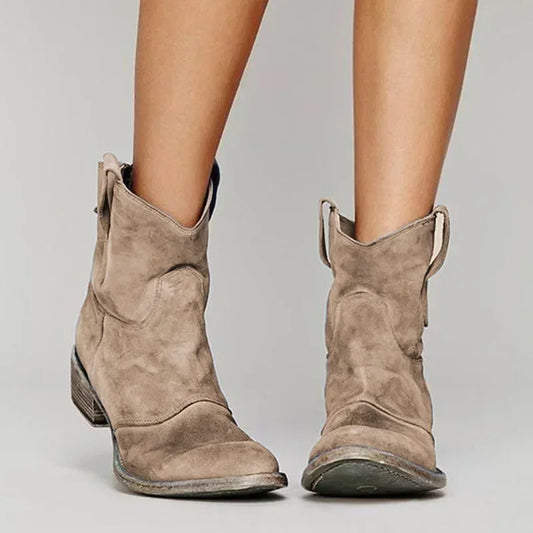 Vintage Western Ankle Boots For Women | Maribel