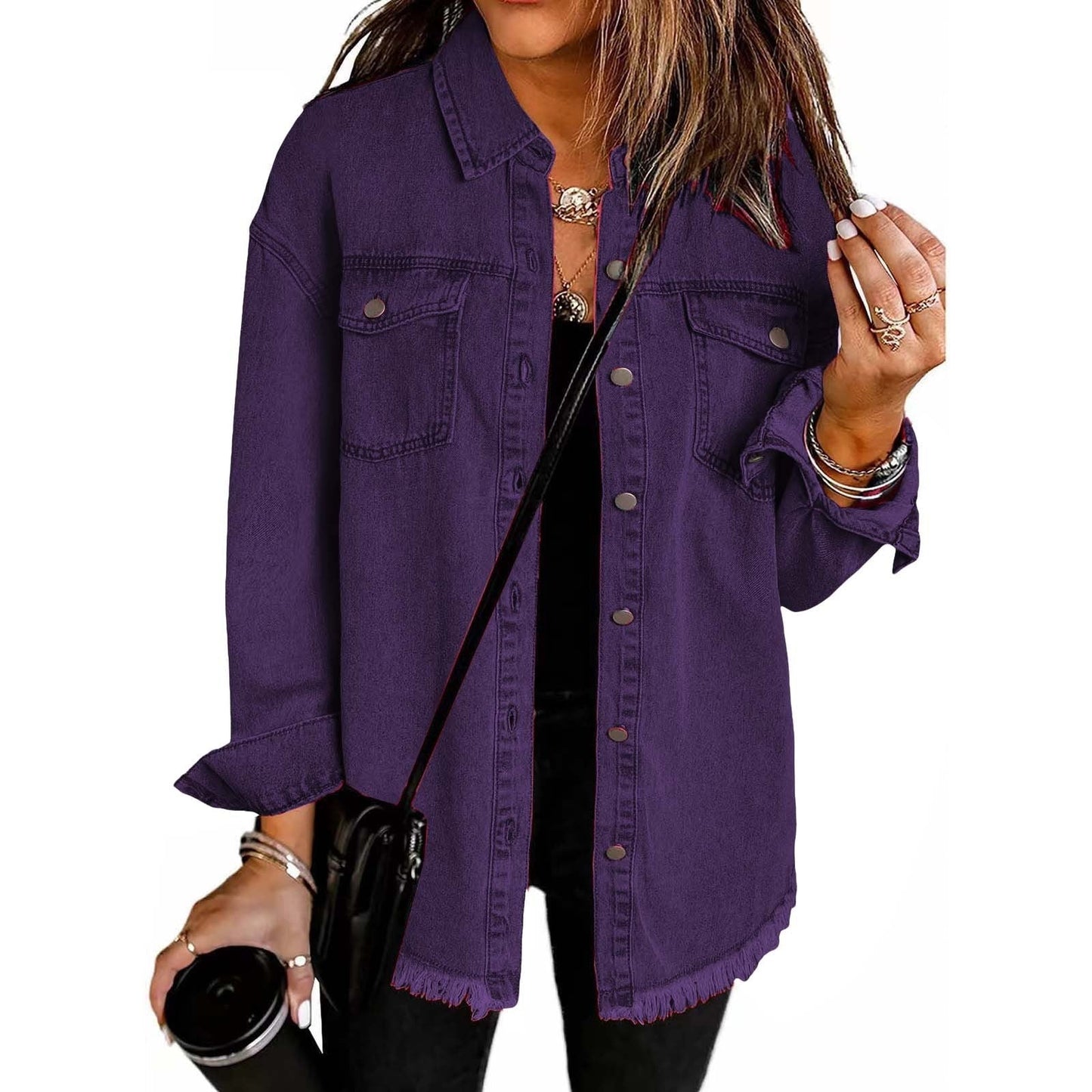 Relaxed Fit Denim Jacket For Women | Kalinda