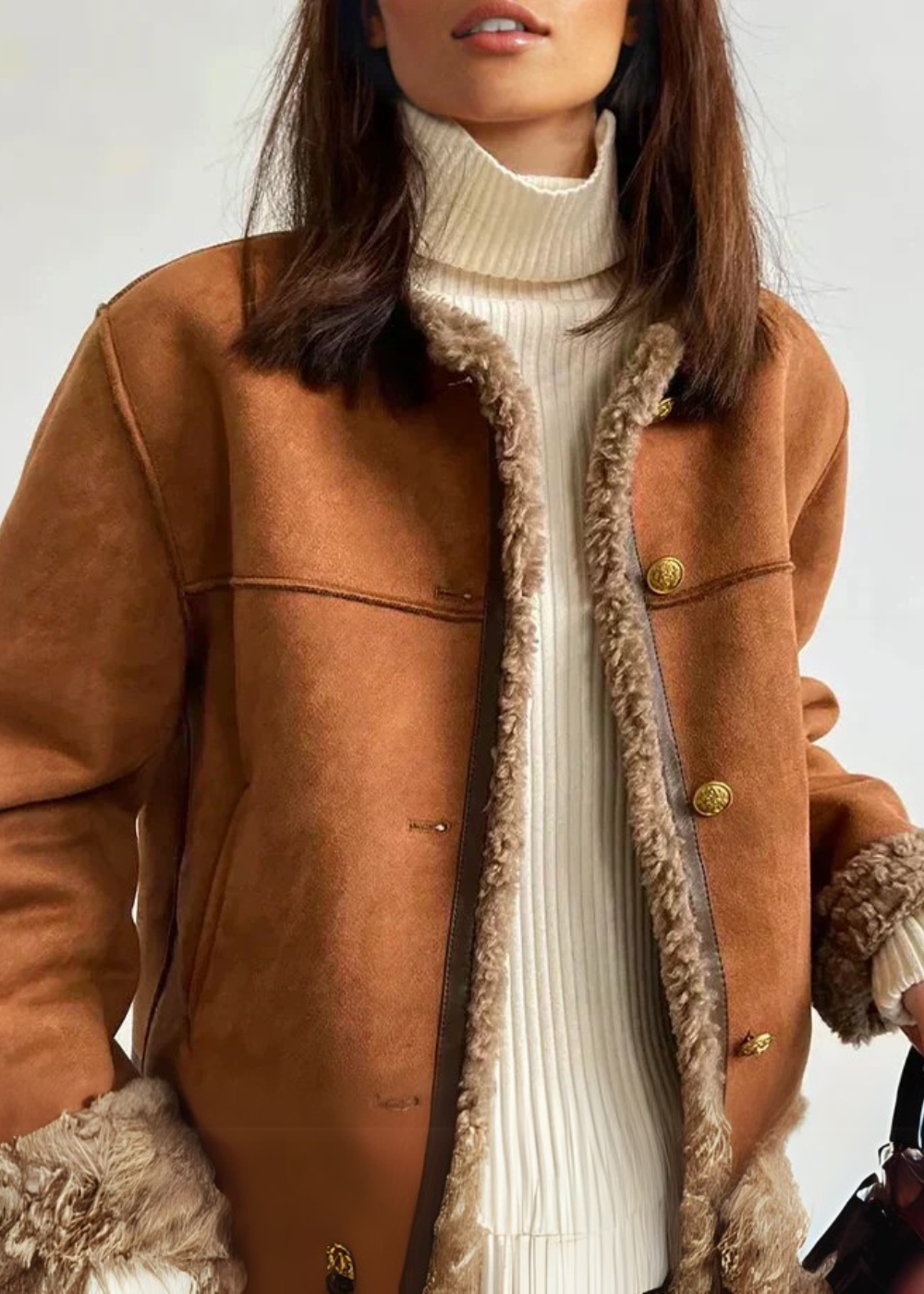 Contrast Trim Cropped Jacket for Women | Elvina