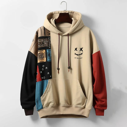 Colour Block Hooded Sweatshirt For Men | Zayden