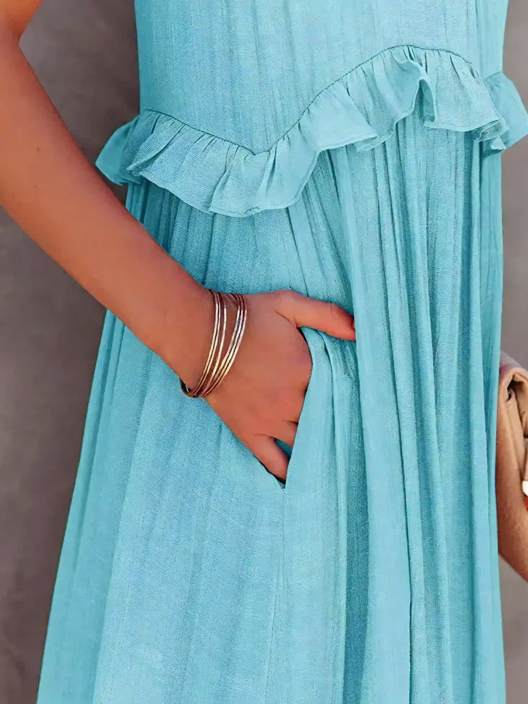 Tiered Ruffle Long Dress For Women | Lara