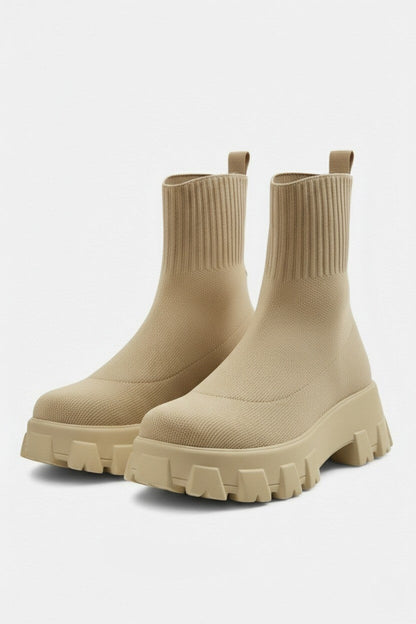 Chunky Sole Pull On Ankle Boots For Women | Virella
